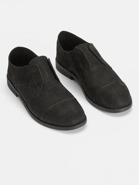 Eileen Fisher Frida Tumbled Nubuck Derby Slip On Shoes Size 7